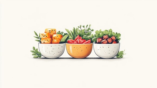 Miski z warzywami